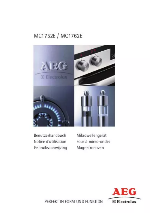 Mode d'emploi AEG-ELECTROLUX MC1752E-W
