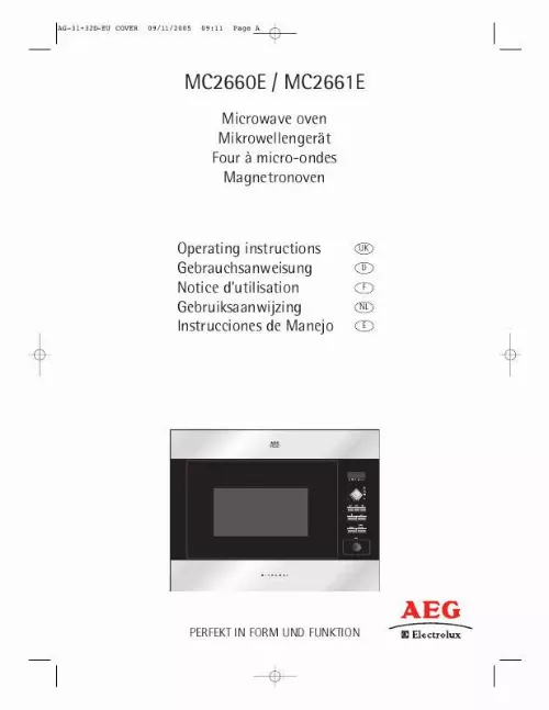 Mode d'emploi AEG-ELECTROLUX MC2660E-M