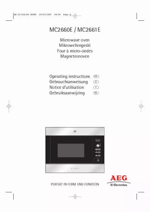 Mode d'emploi AEG-ELECTROLUX MC2660EB