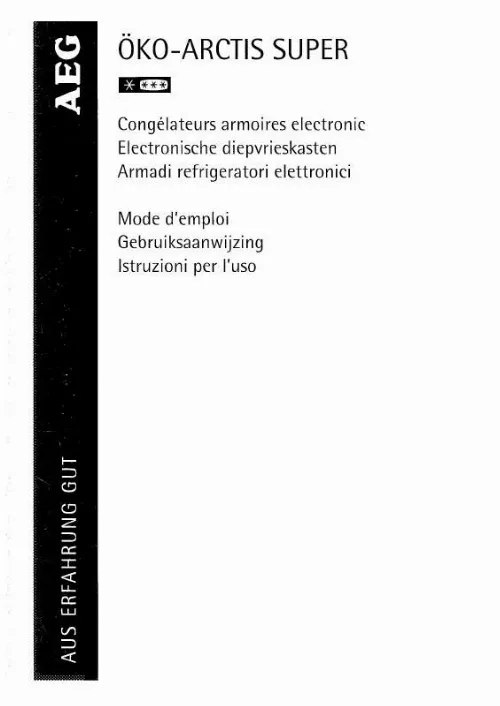 Mode d'emploi AEG-ELECTROLUX OEKOA.3673-4GS