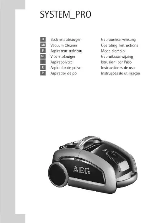 Mode d'emploi AEG-ELECTROLUX P5POWER