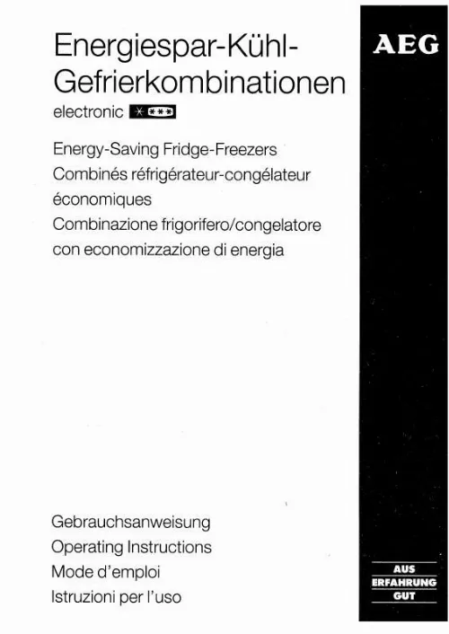 Mode d'emploi AEG-ELECTROLUX S3442KGGLASSL