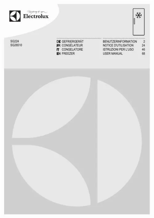 Mode d'emploi AEG-ELECTROLUX SG26510