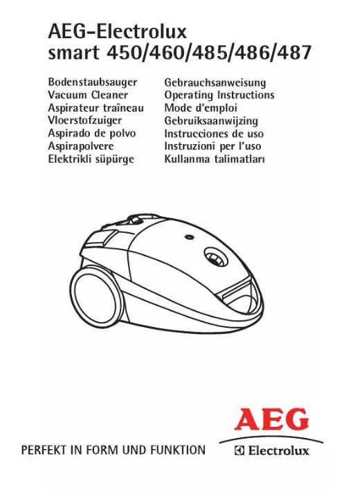 Mode d'emploi AEG-ELECTROLUX SMART 485