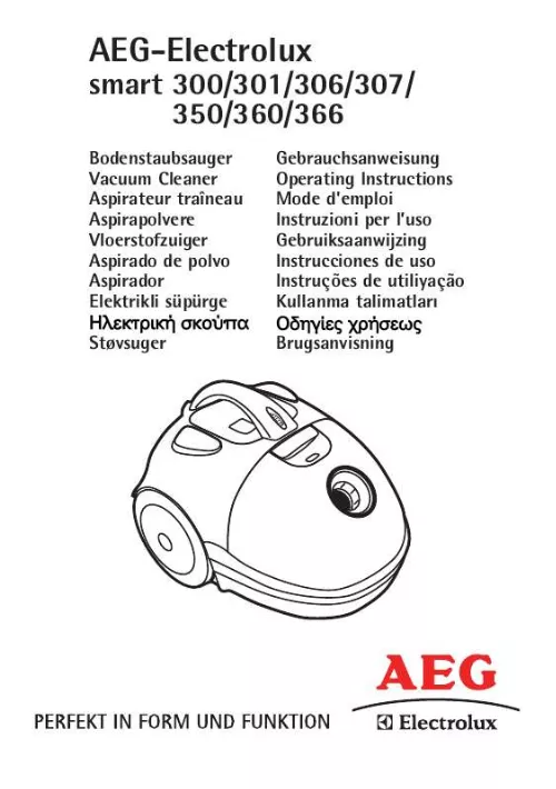 Mode d'emploi AEG-ELECTROLUX SMART307