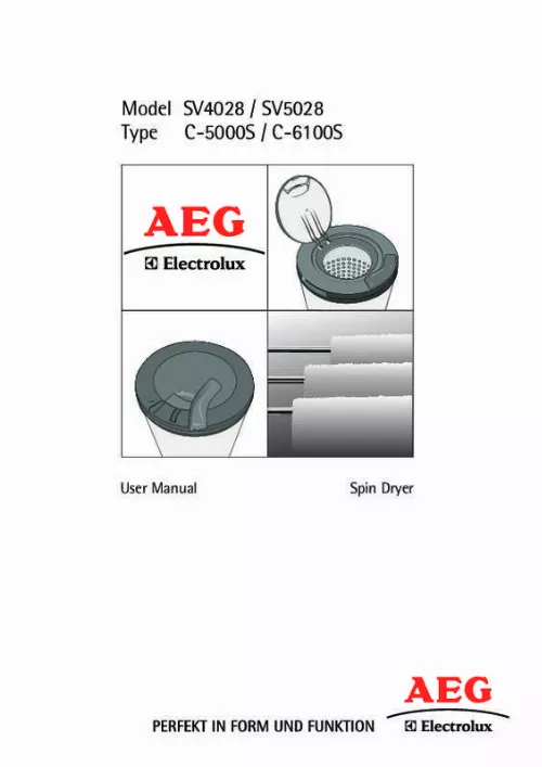 Mode d'emploi AEG-ELECTROLUX SV 5028