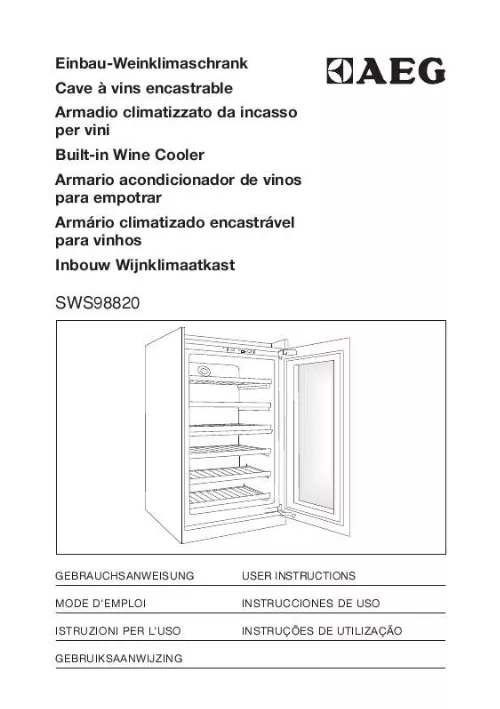 Mode d'emploi AEG-ELECTROLUX SWS98820L0