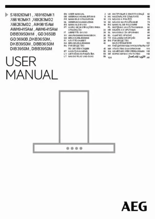 Mode d'emploi AEG-ELECTROLUX X66263MD2