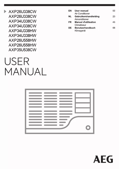 Mode d'emploi AEG AXP26U558HW