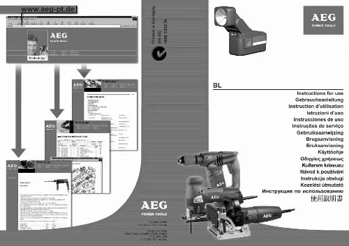 Mode d'emploi AEG BL