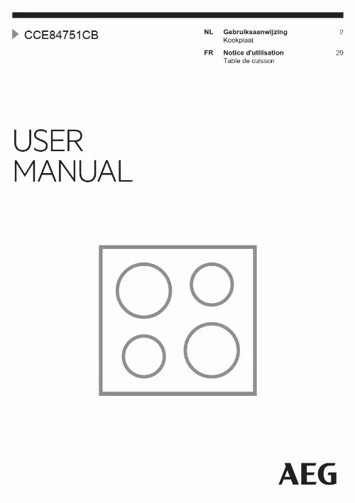 Mode d'emploi AEG CCE84751CB