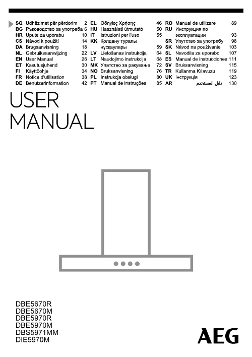 Mode d'emploi AEG DBE5970R