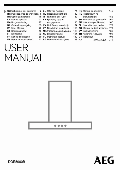 Mode d'emploi AEG DDE5960B