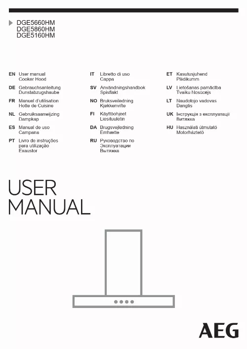 Mode d'emploi AEG DGE5860HM