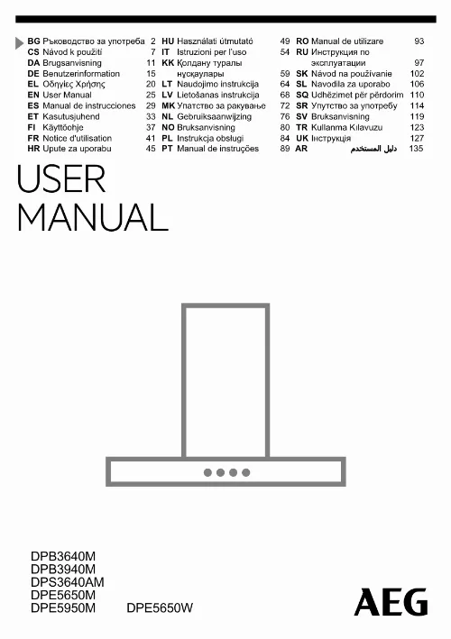 Mode d'emploi AEG DPB3940M