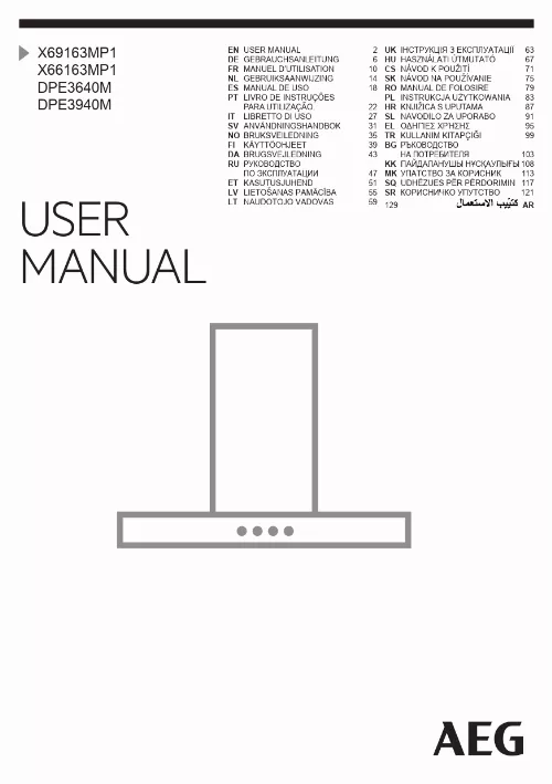 Mode d'emploi AEG DPE3640M