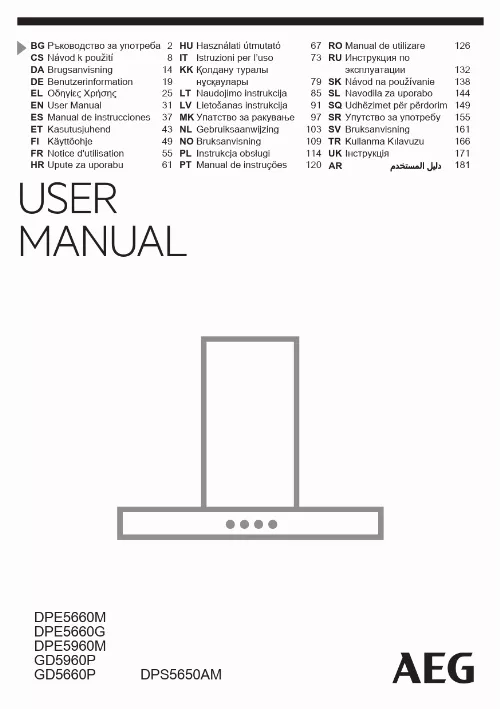 Mode d'emploi AEG DPE5660M