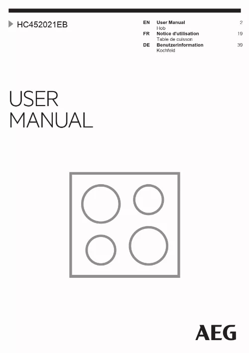 Mode d'emploi AEG HC452021EB