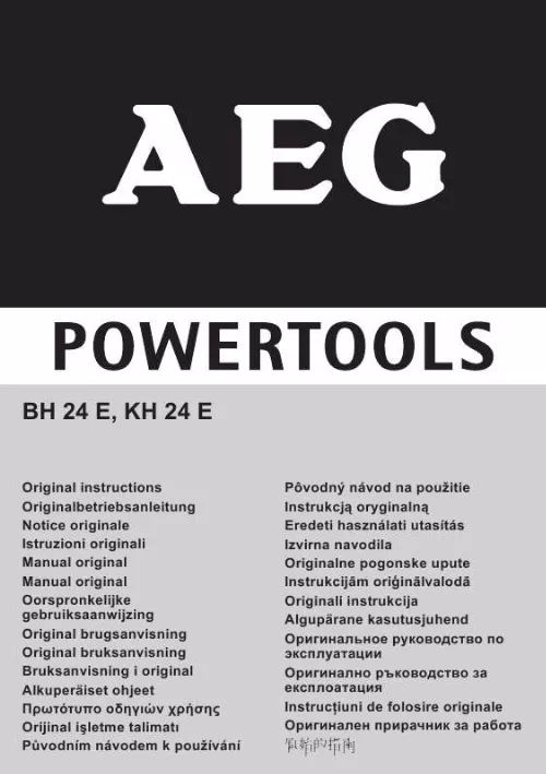 Mode d'emploi AEG KH 24 E