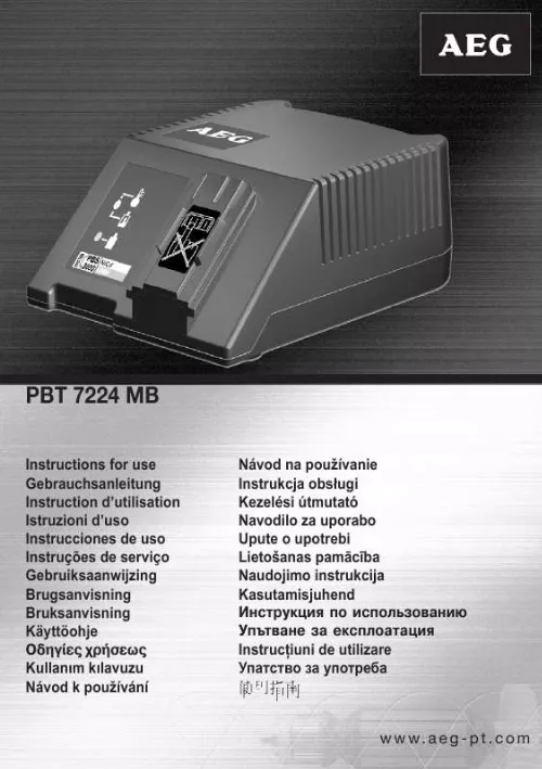 Mode d'emploi AEG PBT 7224 MB