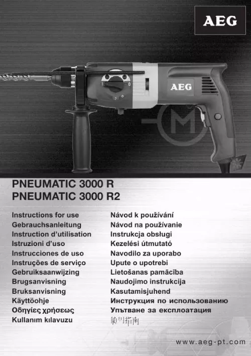 Mode d'emploi AEG PNEUMATIC 3000 R