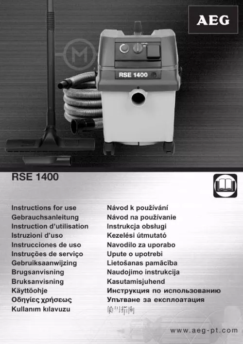 Mode d'emploi AEG RSE 1400