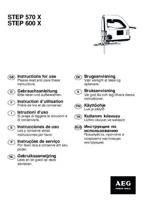 Mode d'emploi AEG STEP 570 X