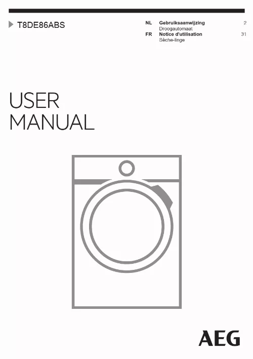 Mode d'emploi AEG T8DE86ABS