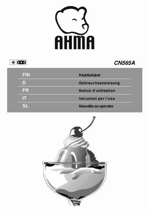 Mode d'emploi AHMA CN565A