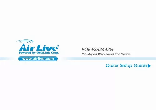 Mode d'emploi AIRLIVE POE-FSH2442G