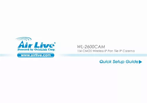 Mode d'emploi AIRLIVE WL-2600CAM