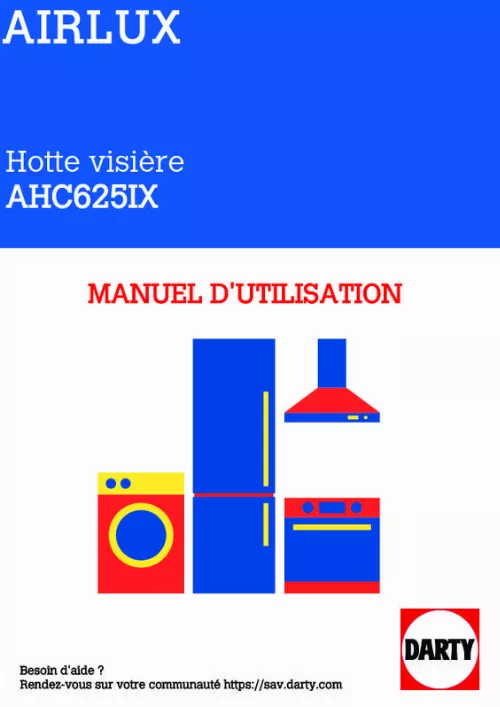 Mode d'emploi AIRLUX AHC625WH