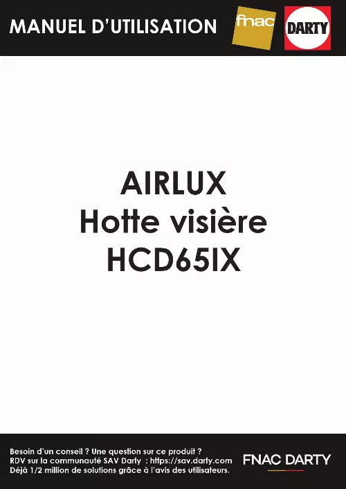 Mode d'emploi AIRLUX AHC65IX