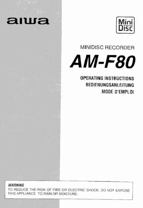 Mode d'emploi AIWA AM-F80