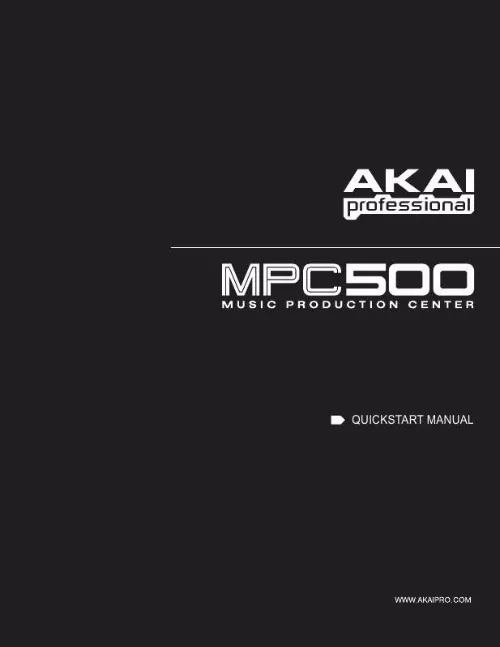 Mode d'emploi AKAI MPC500