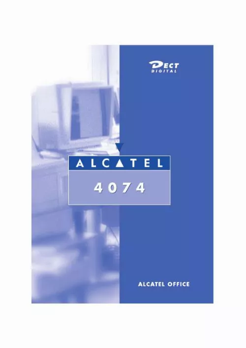 Mode d'emploi ALCATEL-LUCENT 4074 CC
