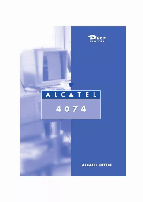 Mode d'emploi ALCATEL 4074