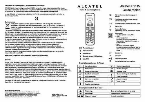Mode d'emploi ALCATEL IP2115