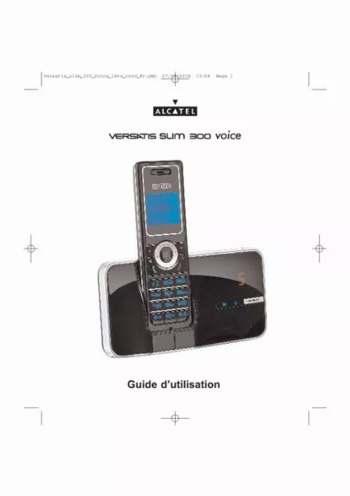 Mode d'emploi ALCATEL VERSATIS SLIM300 VOICE