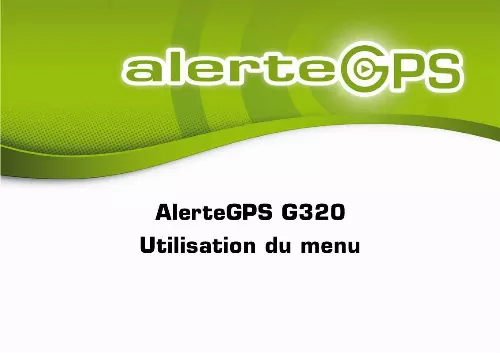 Mode d'emploi ALERTEGPS G320