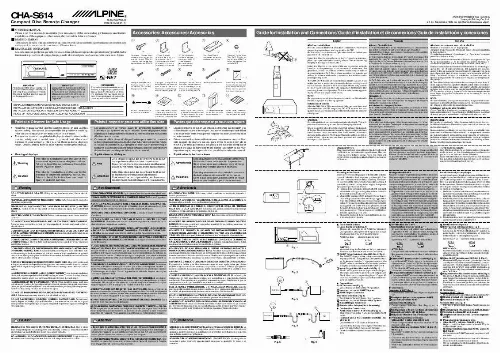 Mode d'emploi ALPINE CHA-S614