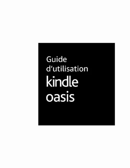 Mode d'emploi AMAZON KINDLE OASIS