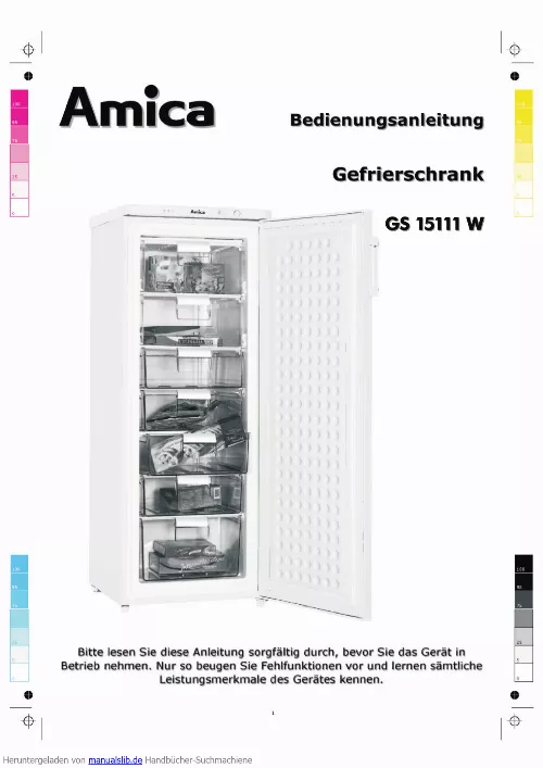 Mode d'emploi AMICA GS 15111 W