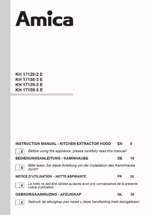 Mode d'emploi AMICA KH 17129-3 E