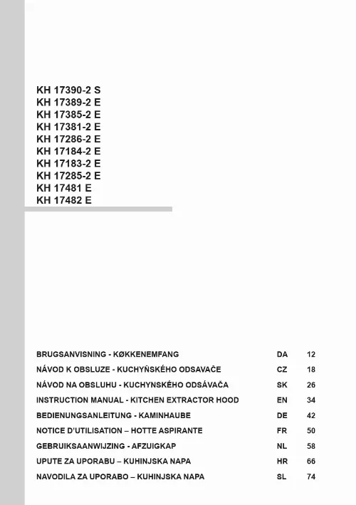 Mode d'emploi AMICA KH 17183-2 E