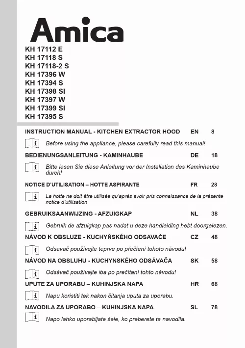 Mode d'emploi AMICA KH17395S