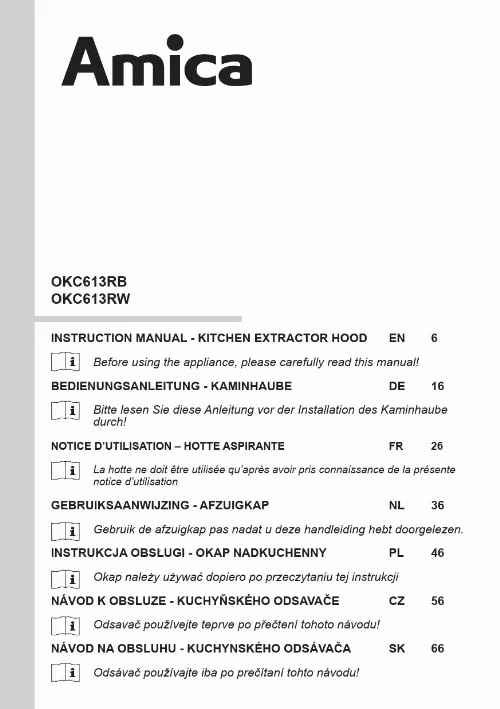 Mode d'emploi AMICA OKC613RB