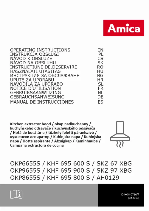 Mode d'emploi AMICA OTP 6641WG