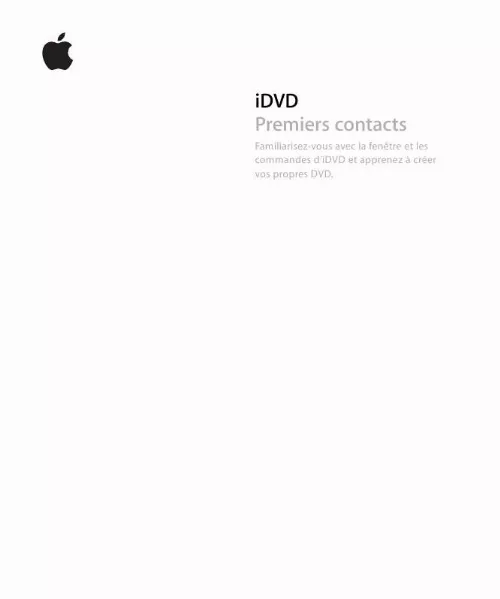 Mode d'emploi APPLE IDVD