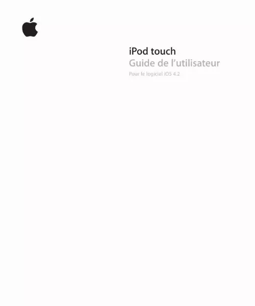 Mode d'emploi APPLE IPOD TOUCH